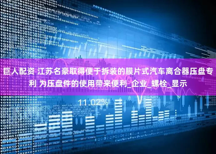 巨人配资 江苏名豪取得便于拆装的膜片式汽车离合器压盘专利 为压盘件的使用带来便利_企业_螺栓_显示